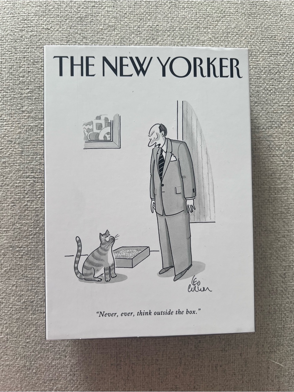The New Yorker Framed Cartoon Print Trinket Tray